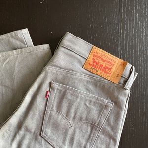 Men’s Levi’s 501 Grey/Silver Straight Leg Jeans 34x30